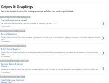 Tablet Screenshot of gripesandgraplings.blogspot.com