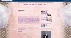Desktop Screenshot of desertrosemoments.blogspot.com