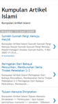 Mobile Screenshot of kumpulanartikelislami.blogspot.com