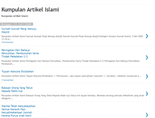 Tablet Screenshot of kumpulanartikelislami.blogspot.com