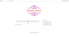 Desktop Screenshot of paperposydesigns.blogspot.com