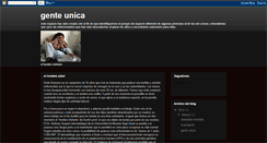 Desktop Screenshot of gente-unica.blogspot.com