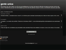 Tablet Screenshot of gente-unica.blogspot.com