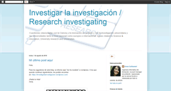 Desktop Screenshot of investigarlainvestigacion.blogspot.com