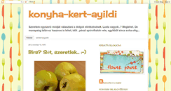 Desktop Screenshot of konyha-kert-ayildi.blogspot.com