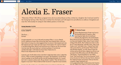 Desktop Screenshot of alexiafraser.blogspot.com