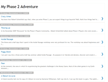 Tablet Screenshot of myphase2adventure.blogspot.com