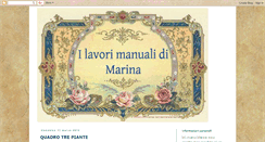 Desktop Screenshot of ilavorimanualidimarina.blogspot.com