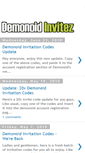Mobile Screenshot of demonoid-invitez.blogspot.com