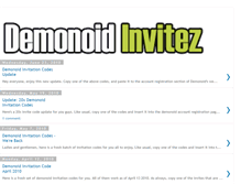 Tablet Screenshot of demonoid-invitez.blogspot.com