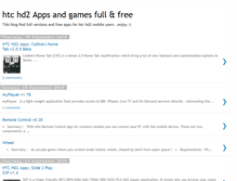Tablet Screenshot of htc-hd2games.blogspot.com