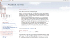 Desktop Screenshot of outdoorbaseball.blogspot.com