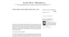 Desktop Screenshot of electric-treadmill.blogspot.com