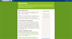 Desktop Screenshot of gympartner.blogspot.com