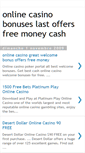 Mobile Screenshot of online-casino-deals-portal.blogspot.com