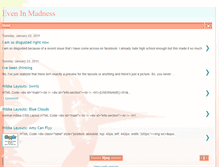 Tablet Screenshot of even-in-madness.blogspot.com