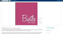 Desktop Screenshot of bustleeventdesign.blogspot.com