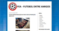 Desktop Screenshot of feafutebolentreamigos.blogspot.com