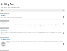 Tablet Screenshot of amblingsam.blogspot.com