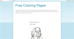 Desktop Screenshot of free-coloring-pages-online.blogspot.com