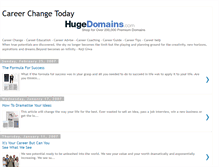 Tablet Screenshot of careerchangetoday.blogspot.com
