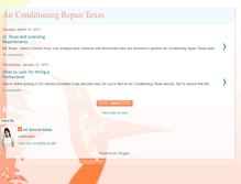 Tablet Screenshot of air-conditioning-repair-texas.blogspot.com