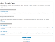 Tablet Screenshot of golftravelcase.blogspot.com