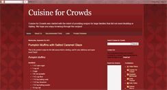 Desktop Screenshot of cuisineforcrowds.blogspot.com