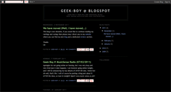 Desktop Screenshot of geek-boy.blogspot.com
