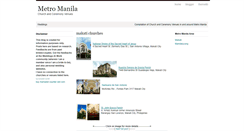 Desktop Screenshot of metromanilachurchceremonyvenues.blogspot.com