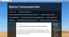Desktop Screenshot of opiniaconsumatorilor.blogspot.com
