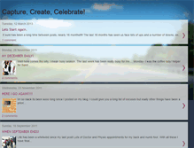 Tablet Screenshot of capturecreatecelebrate.blogspot.com