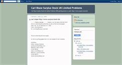 Desktop Screenshot of carl-blaze.blogspot.com