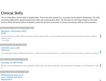 Tablet Screenshot of clinical-skills.blogspot.com