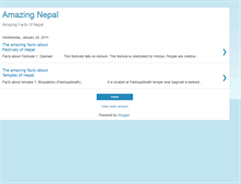 Tablet Screenshot of nepalfacts.blogspot.com