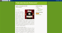 Desktop Screenshot of derechopenitenciario.blogspot.com