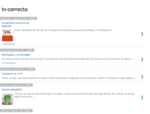 Tablet Screenshot of in-correcta.blogspot.com