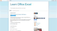 Desktop Screenshot of learnofficeexcel.blogspot.com