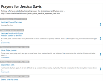 Tablet Screenshot of prayersforjessicadavis.blogspot.com