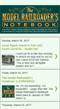 Mobile Screenshot of modelrailroadersnotebook.blogspot.com