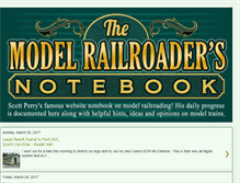 Tablet Screenshot of modelrailroadersnotebook.blogspot.com