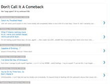 Tablet Screenshot of dont-call-it-a-comeback.blogspot.com