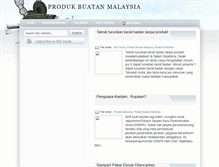 Tablet Screenshot of produkmalaysia.blogspot.com