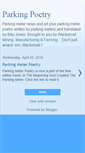 Mobile Screenshot of parkingmeterpoetry.blogspot.com