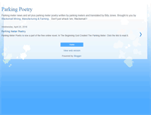 Tablet Screenshot of parkingmeterpoetry.blogspot.com