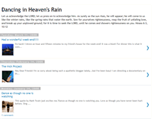 Tablet Screenshot of dancinginheavensrain.blogspot.com