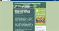 Desktop Screenshot of nosotrosdescendientesantoniohmosquera.blogspot.com