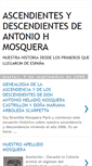 Mobile Screenshot of nosotrosdescendientesantoniohmosquera.blogspot.com