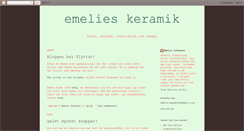 Desktop Screenshot of emelieskeramik.blogspot.com