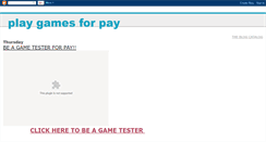 Desktop Screenshot of playin4pay.blogspot.com